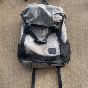 Nixon Landlock SE backpack in heather gray Leather Design Large Bag